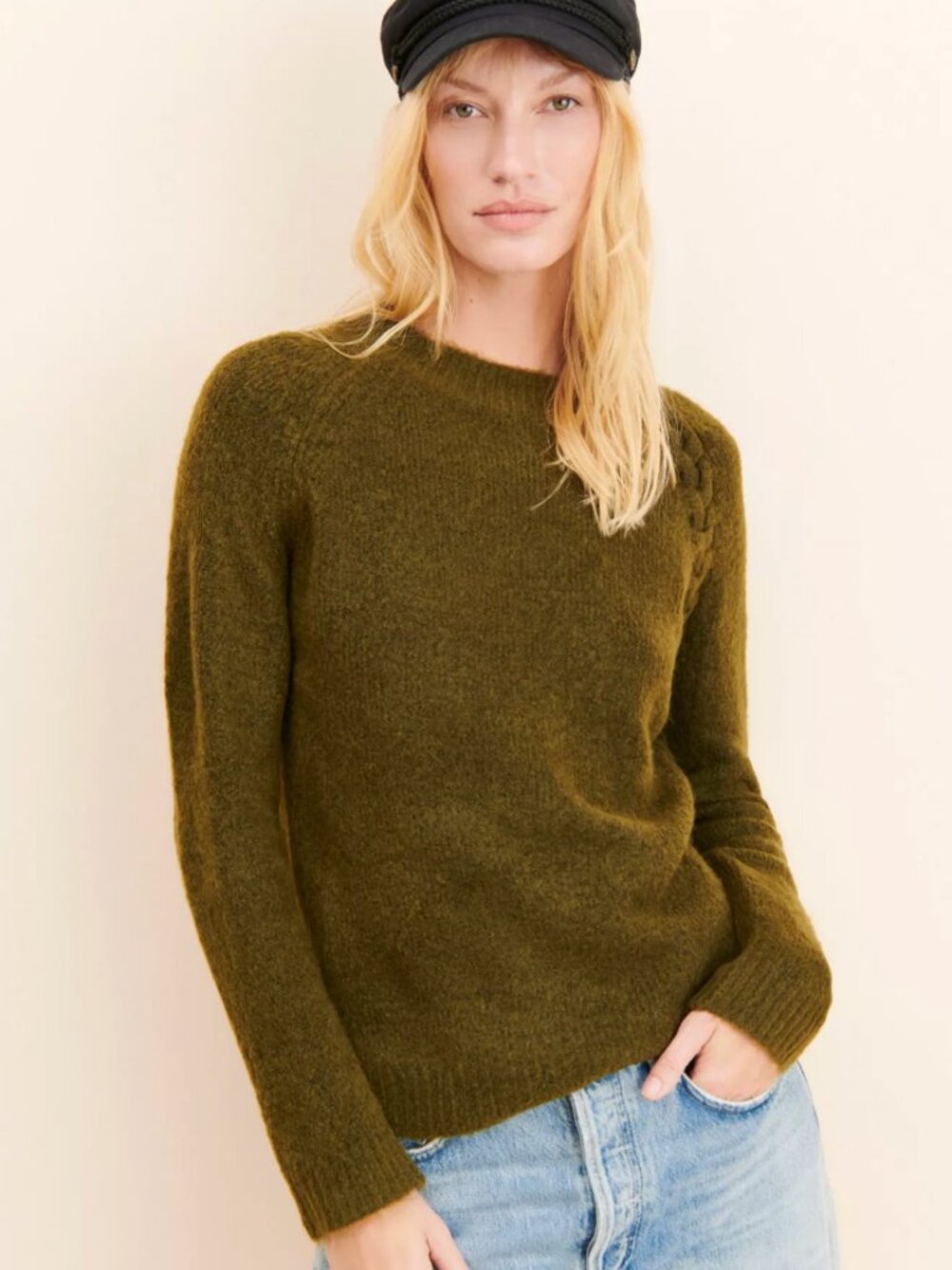 Vigoss Braided Knit Pullover